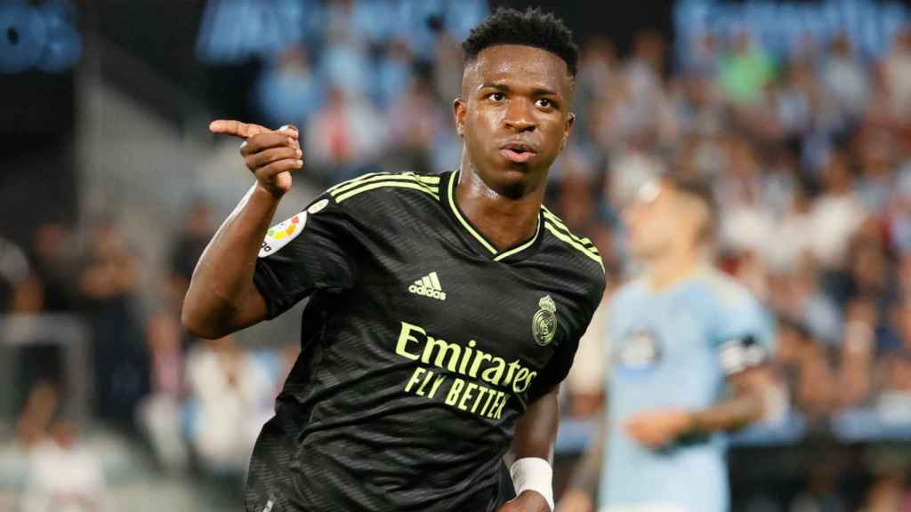 Vinicius celebra su gol frente al Celta de Vigo / EFE