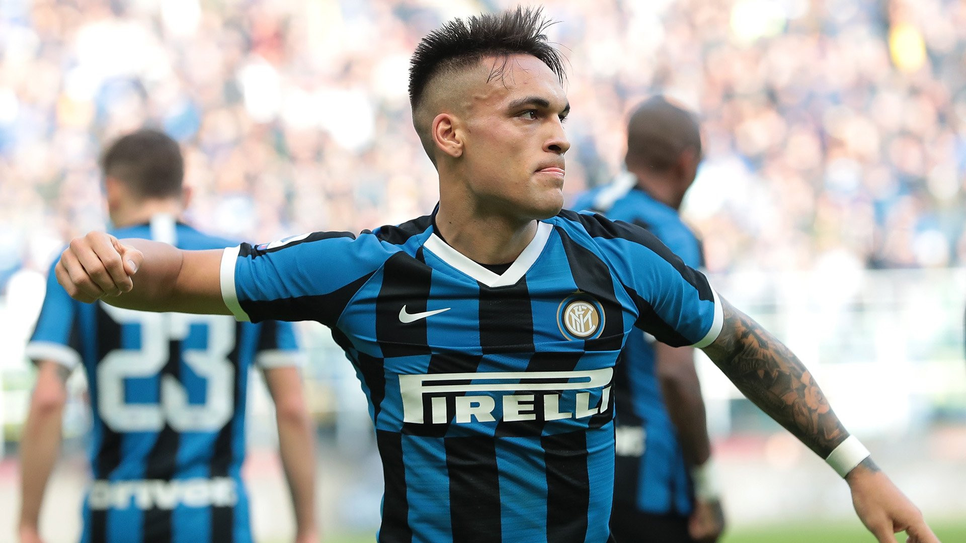 Lautaro Martínez, celebrando un gol con el Inter | EFE