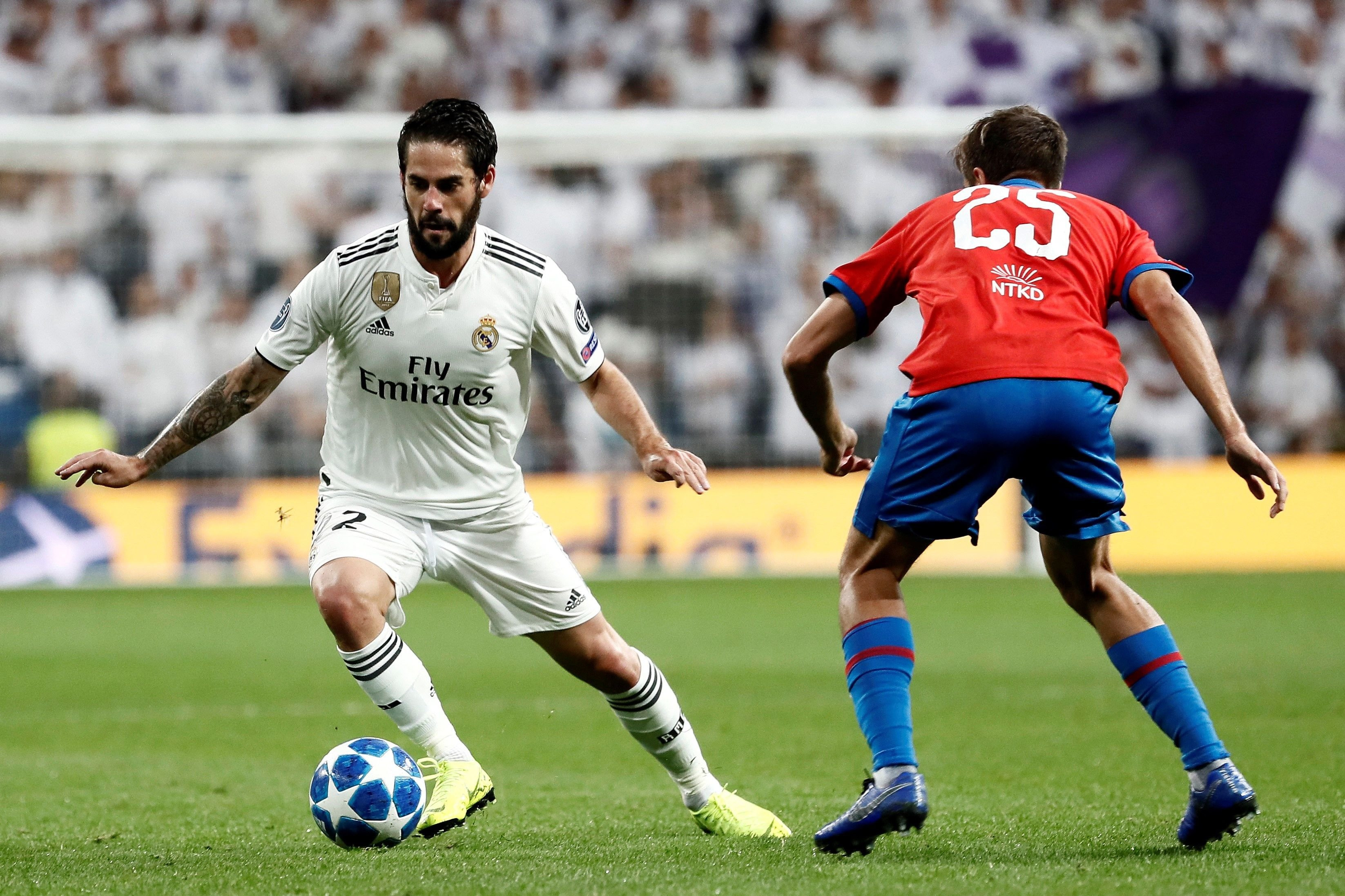 Una foto de Isco Alarcón frente al Viktoria Plzen / EFE