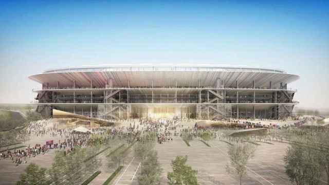 El proyecto del nuevo Camp Nou, en una imagen frontal / FCBARCELONA