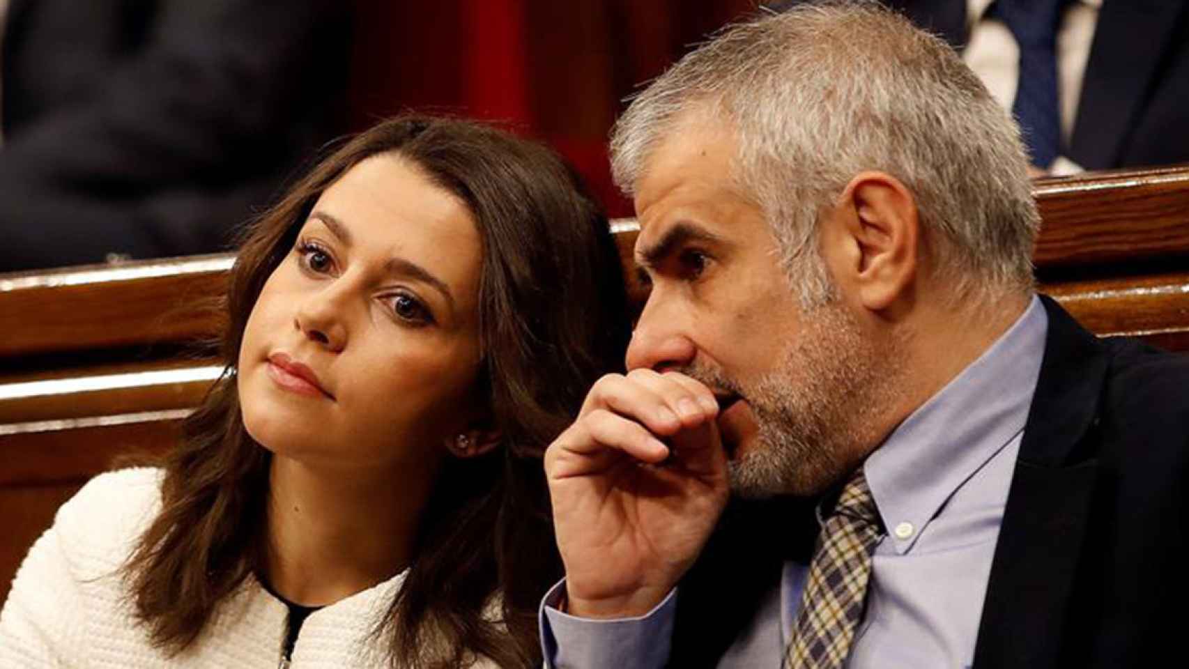 Inés Arrimadas y Carlos Carrizosa, de Ciudadanos / EFE