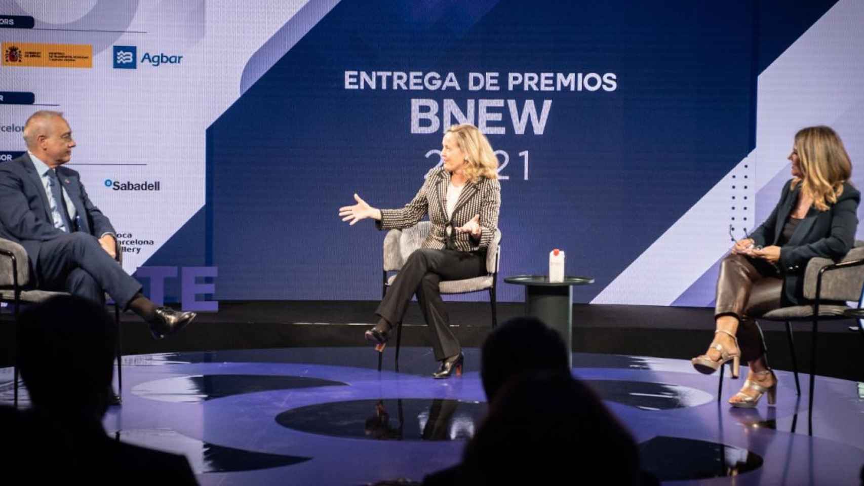 La vicepresidenta Nadia Calviño en la entrega de premios del BNEW a la innovación de las startups / BNEW