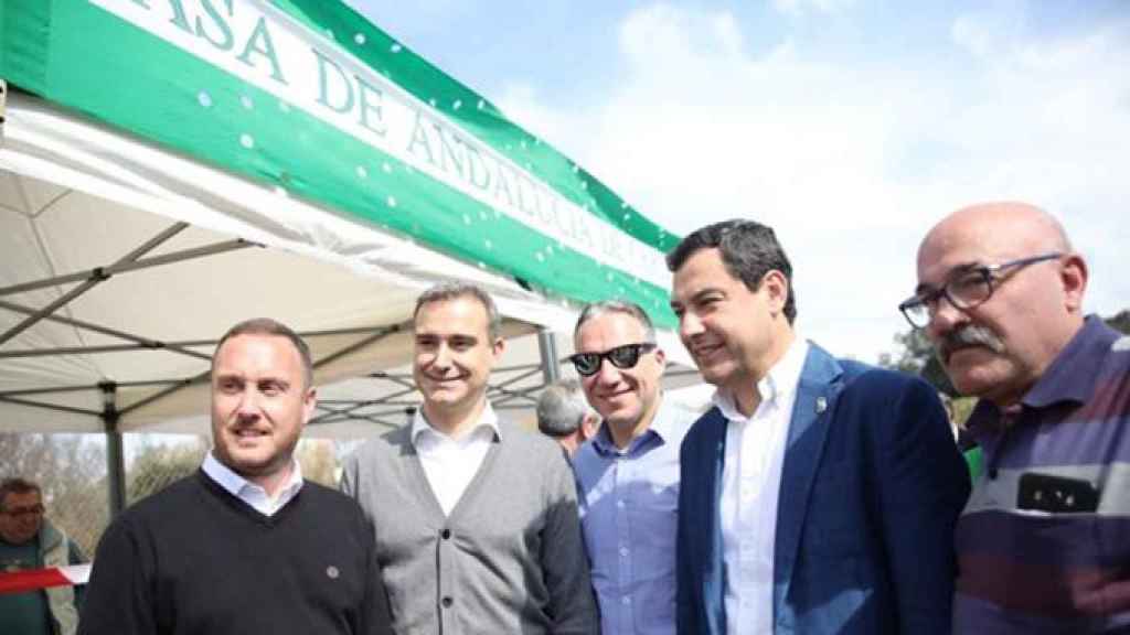 El presidente de la Junta de Andalucía, Juan Manuel Moreno (PP) celebró el Día de Andalucía en Tarrassa (Barcelona) / EUROPA PRESS