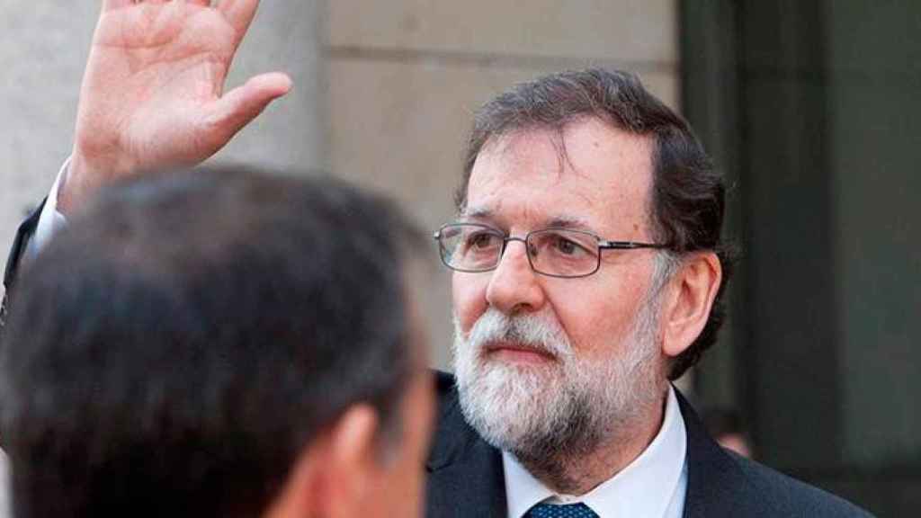 El presidente del Gobierno, Mariano Rajoy, tras participar en la inauguración de la Asamblea General de Socios del Círculo de Empresarios de Galicia en Vigo / EFE