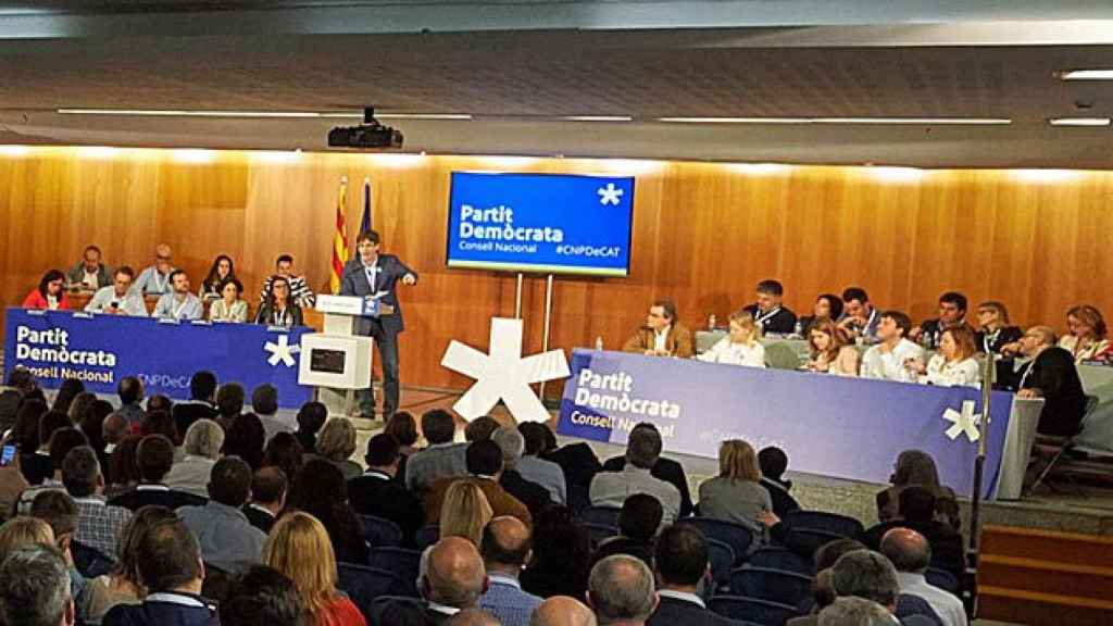 La dirección del PDECat, durante el último Consell Nacional / PDECat