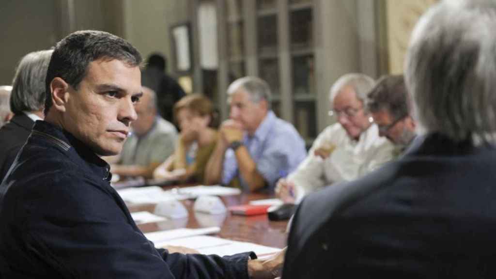 El secretario general del PSOE, Pedro Sánchez, en un acto de su partido.