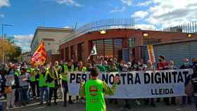 Concentración de trabajadores del Centre Penitenciari Ponent / EUROPA PRESS