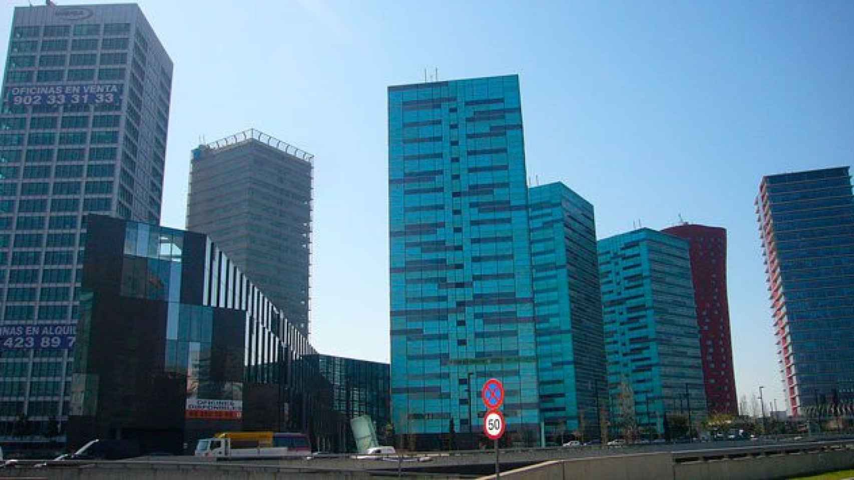 La plaza Europa, en Hospitalet del Llobregat / CG