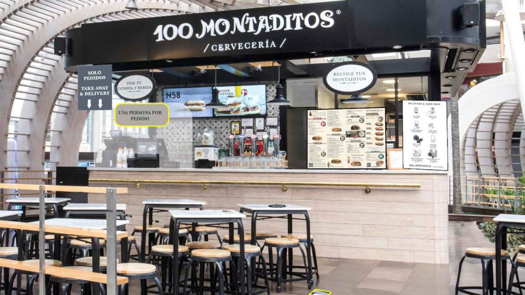 Un establecimiento cerrado de la cadena 100 Montaditos, propiedad de Restalia / EUROPA PRESS