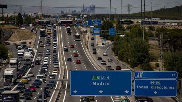Tráfico en carreteras de Madrid / EP