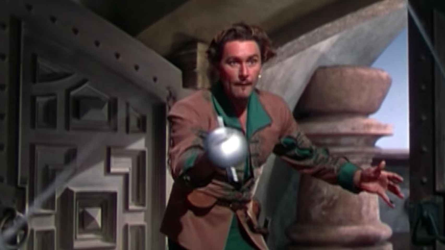 Errol Flynn en 'Adventures of Don Juan'