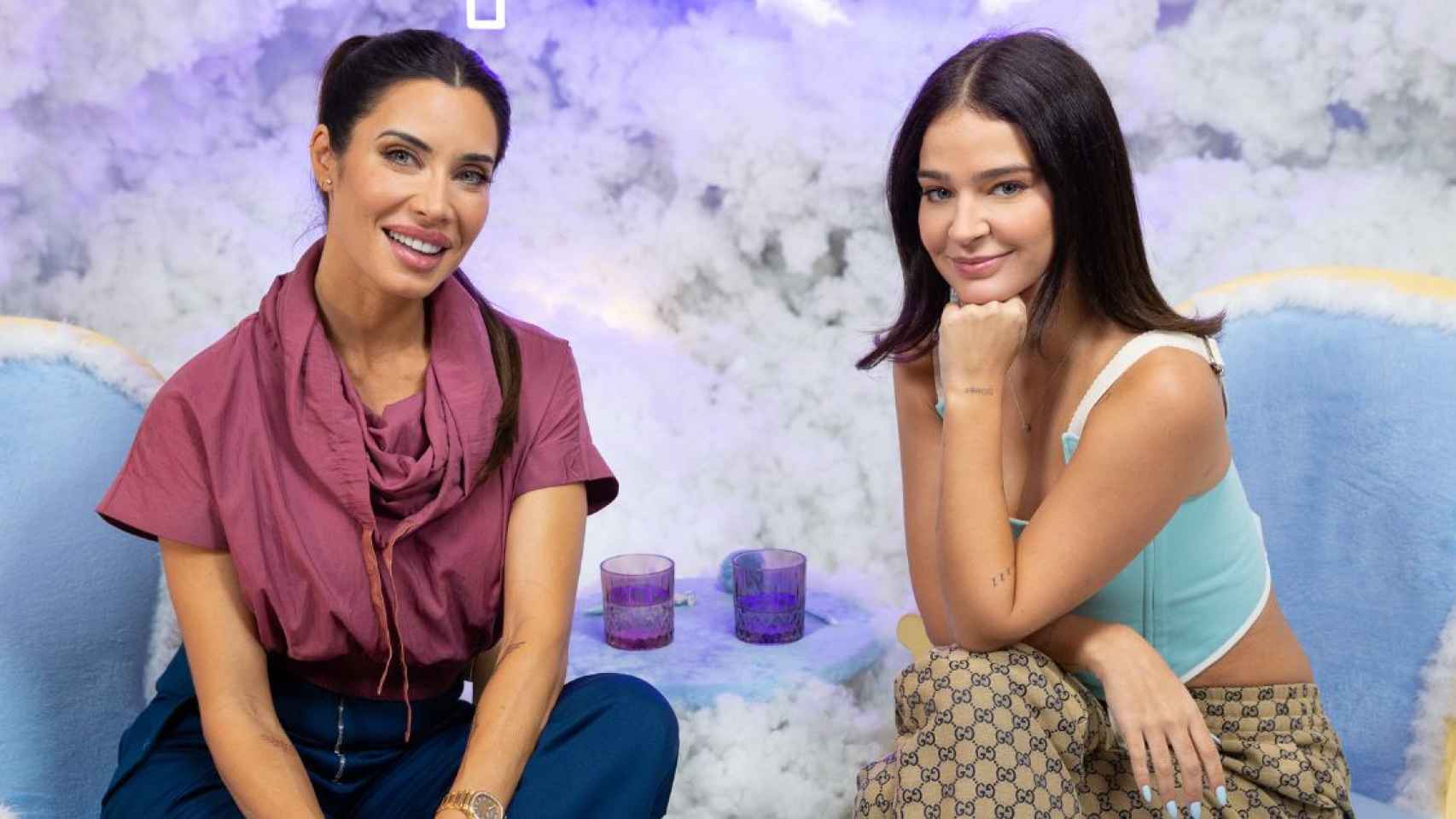 Pilar Rubio y Laura Escanes en el podcast 'Entre el cielo y las nubes' / PODIMO