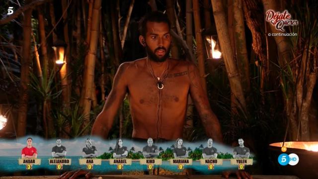 Yulen Pereira en 'Supervivientes' / MEDIASET