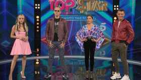 Danna Paola, Risto Mejide, Isabel Pantoja y Jesús Vázquez en la presentación de 'Top Star' / EP