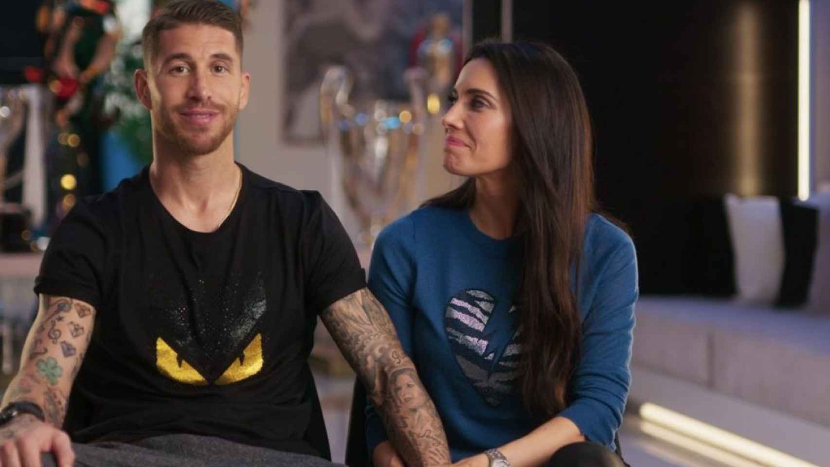 Pilar Rubio y Sergio Ramos en el documental de Amazon Prime Video