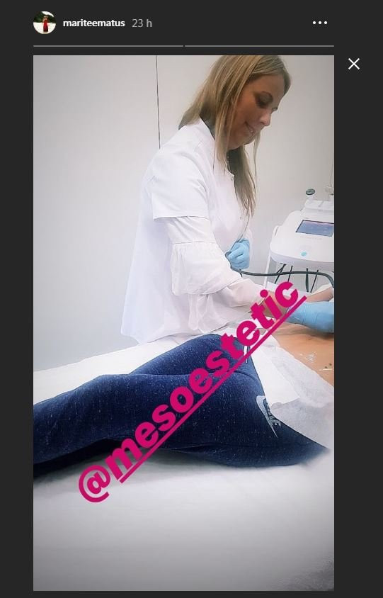 Maria Teresa Matus realiza un tratamiento de belleza / Instagram