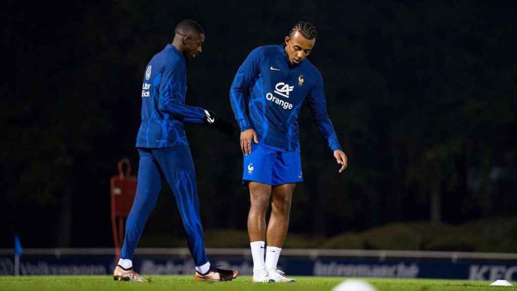 Dembelé y Koundé entrenando juntos / REDES