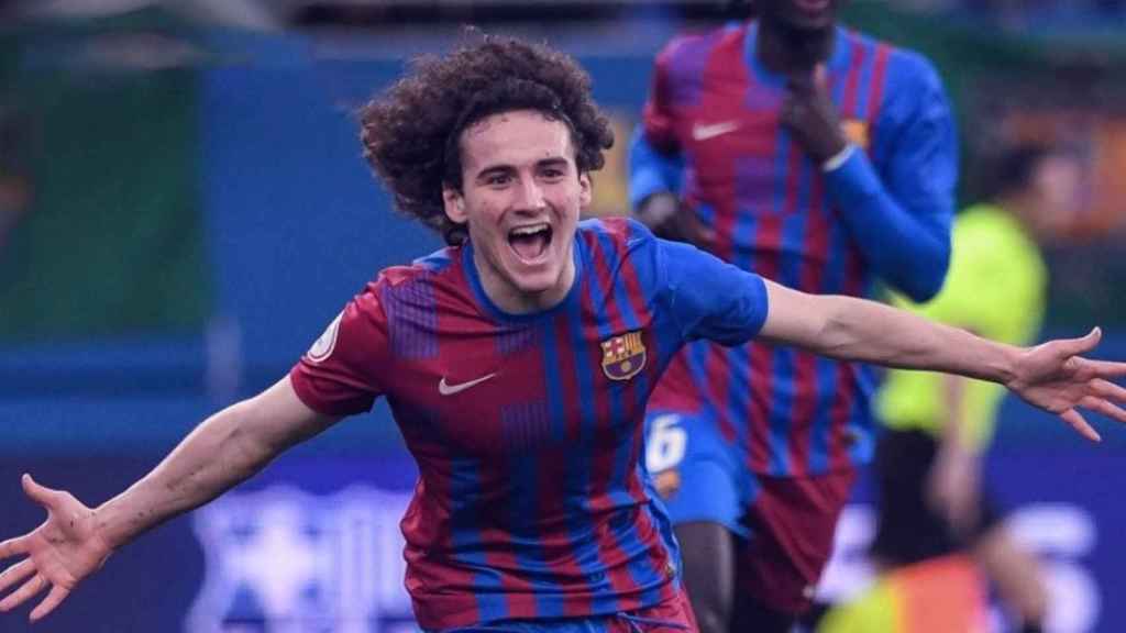 Fabio Blanco lidera el triunfo del Barça B de Barjuan contra el UE Cornella / FCB