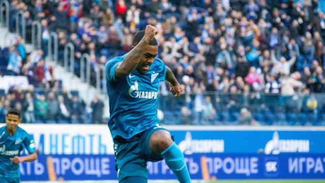 Malcom celebrando su primer gol con el Zenit / REDES