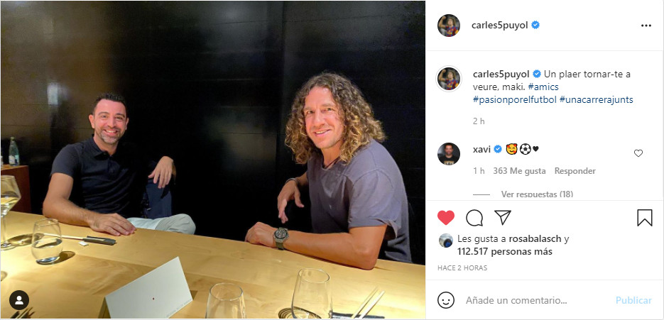 Xavi y Puyol se reúnen / REDES