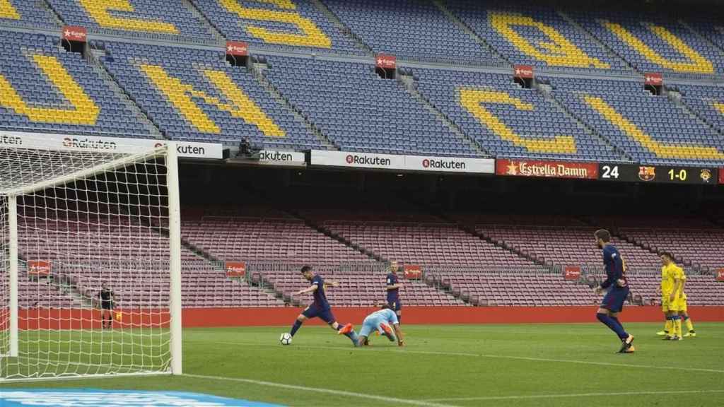 Una imagen del Barça-Las Palmas de 2017 / EFE