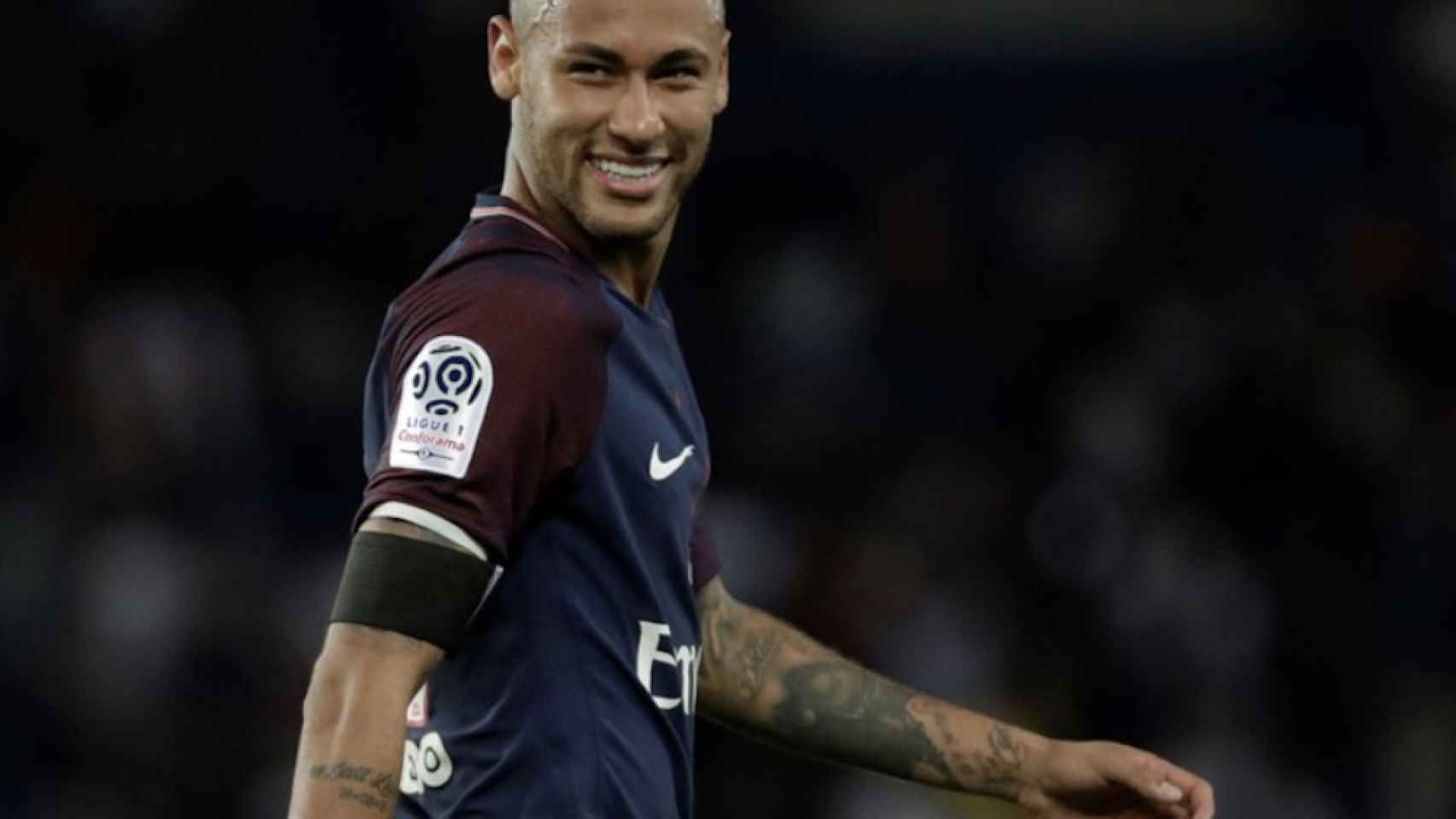 Una foto de Neymar Jr. durante un partido con el PSG / Twitter