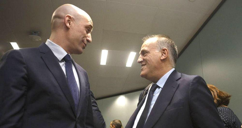 Rubiales y Tebas en una imagen de archivo / EFE