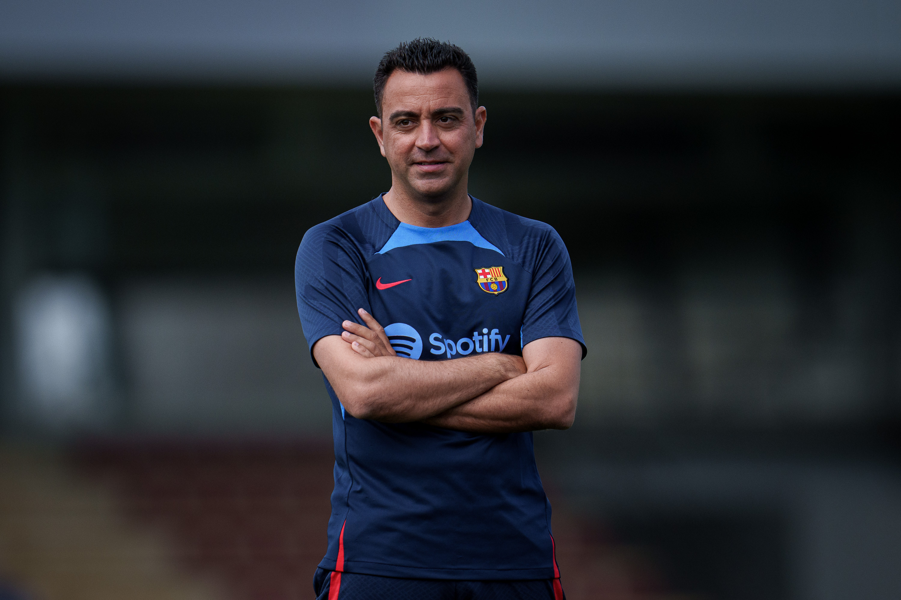 Xavi Hernández, durante un entrenamiento con el FC Barcelona / FCB