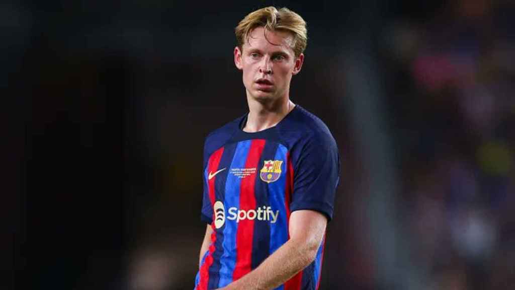 Frenkie de Jong, durante la goleada del Barça contra el Villarreal / Redes