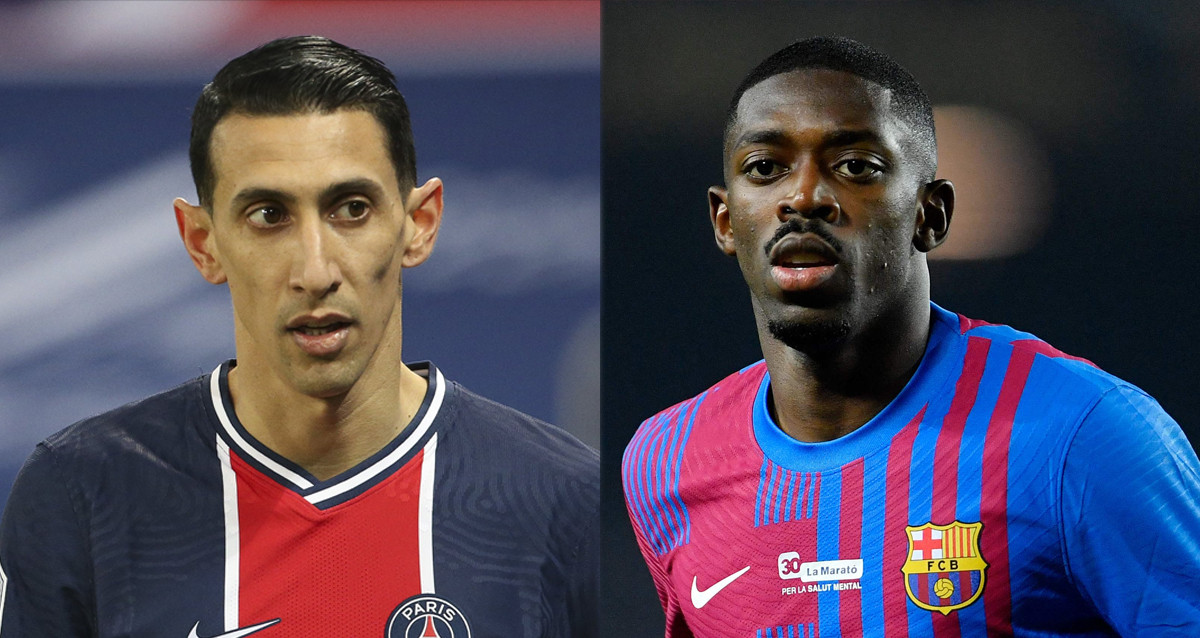 Ángel Di María y Ousmane Dembelé, en un fotomontaje / CULEMANÍA (Fotos: EFE)