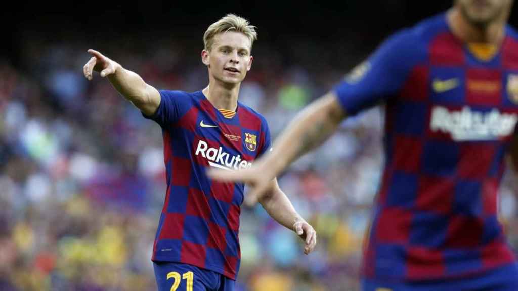 De Jong en el partido del Gamper contra el Arsenal / FC Barcelona