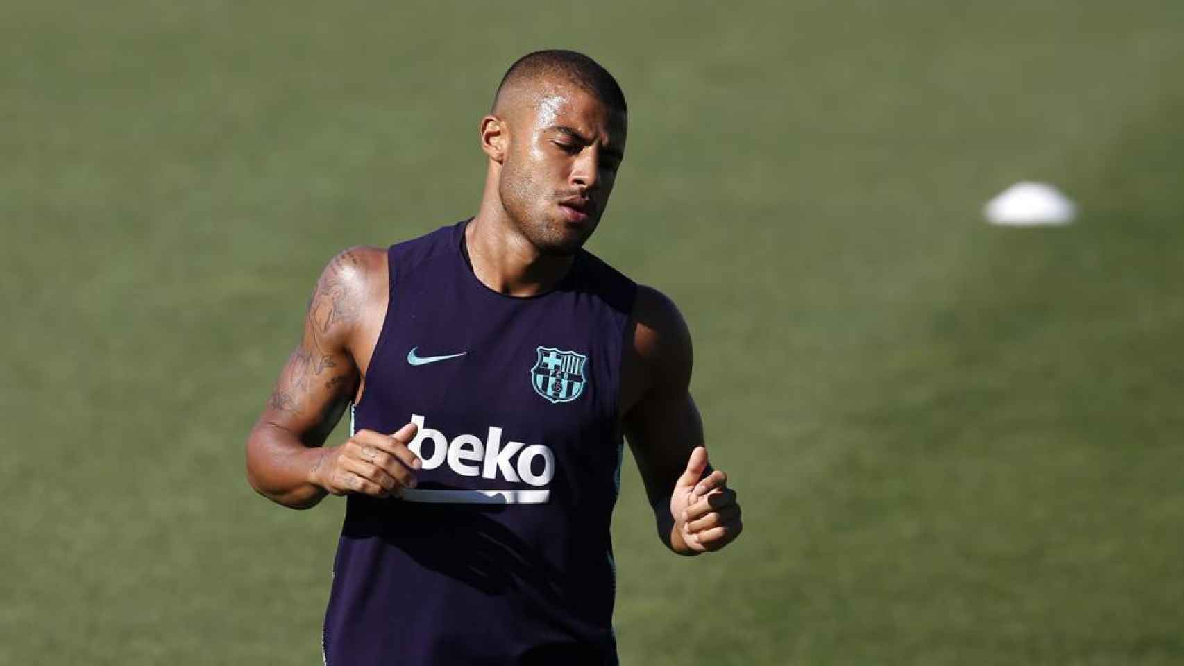 Rafinha, en un entrenamiento esta pretemporada