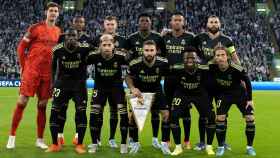 El once titular del Real Madrid, durante el primer partido de fase de grupos en la Champions / REAL MADRID