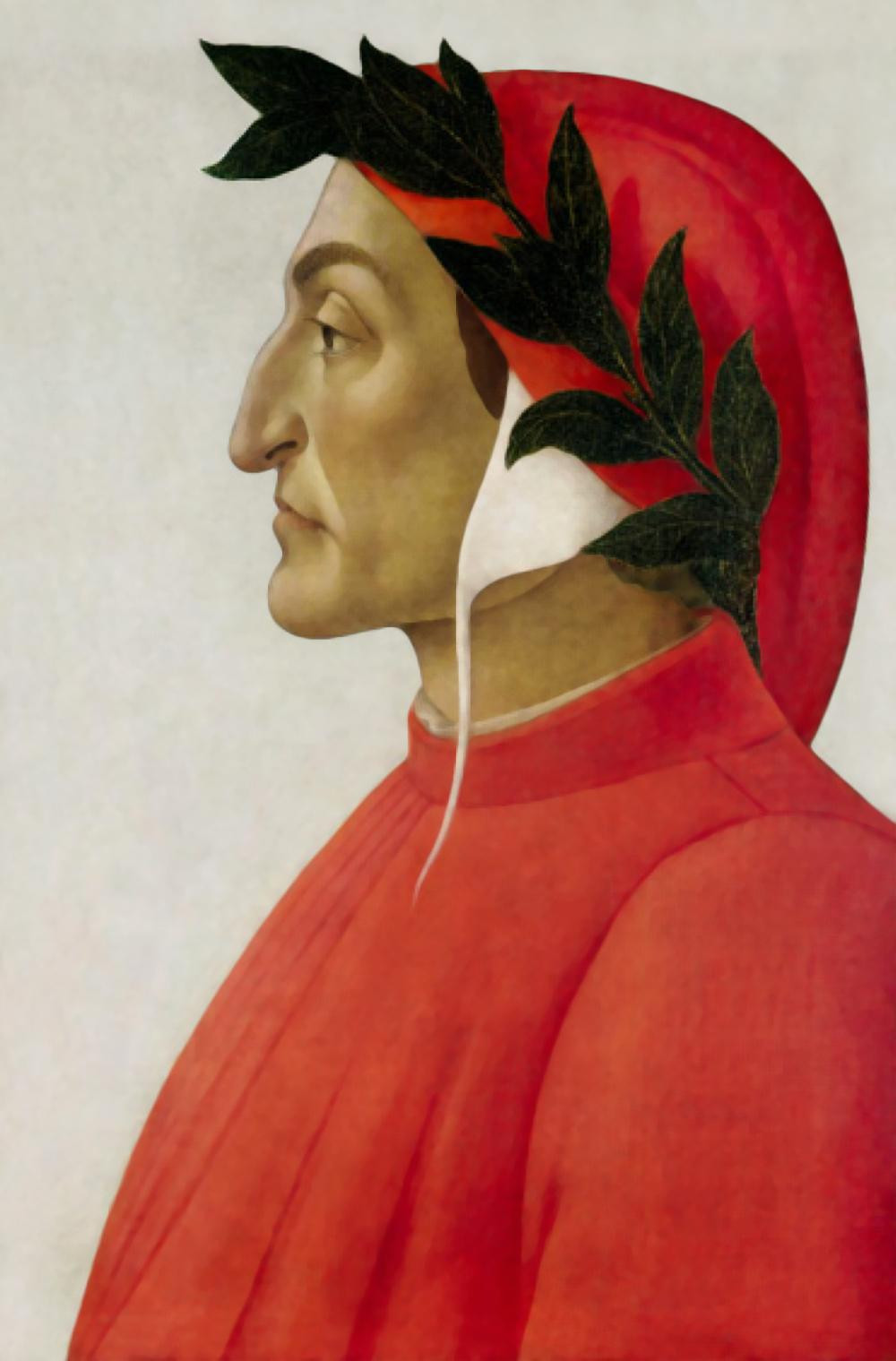 Retrato de Dante (1495) pintado por Botticelli