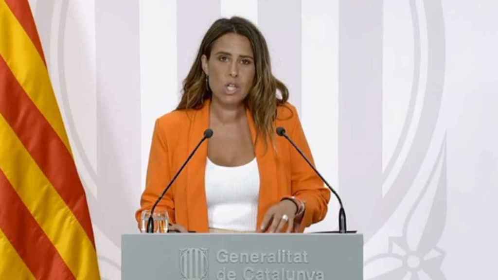 La portavoz del Govern, Patrícia Plaja, quien ve imprescindible aclarar si Dalmases intimidó a una periodista de TV3 / GOVERN