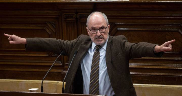 El Síndic de Greuges, Rafael Ribó, durante una intervención en el Parlament de Cataluña / EFE