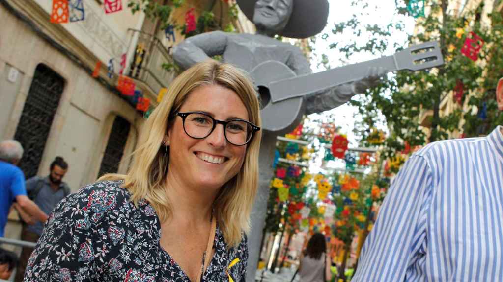 Elsa Artadi, en las fiestas de Sants de Barcelona / EFE