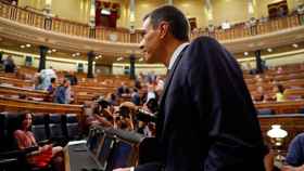 Pedro Sánchez, presidente del Gobierno, en el Congreso / EFE