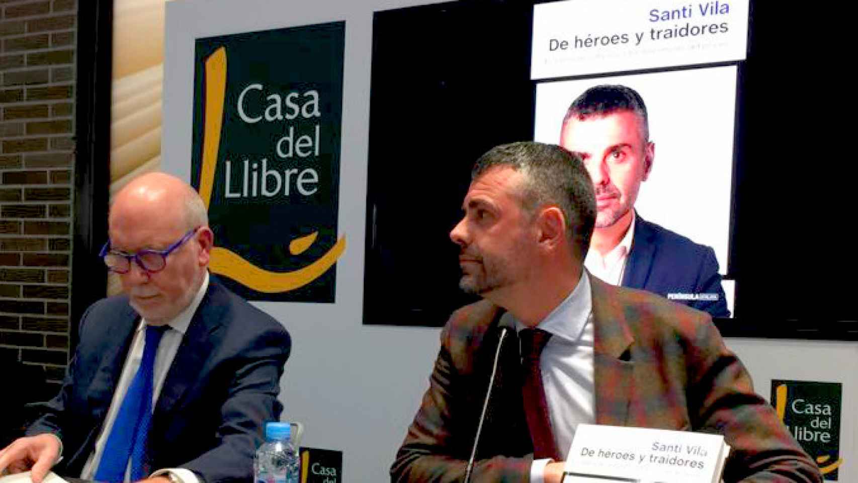 Màrius Carol en la presentación del libro de Santi Vila 'De héroes y traidores' / CG