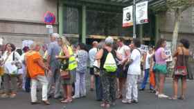 Concentración este martes a las puertas del Hospital Clínic de Barcelona