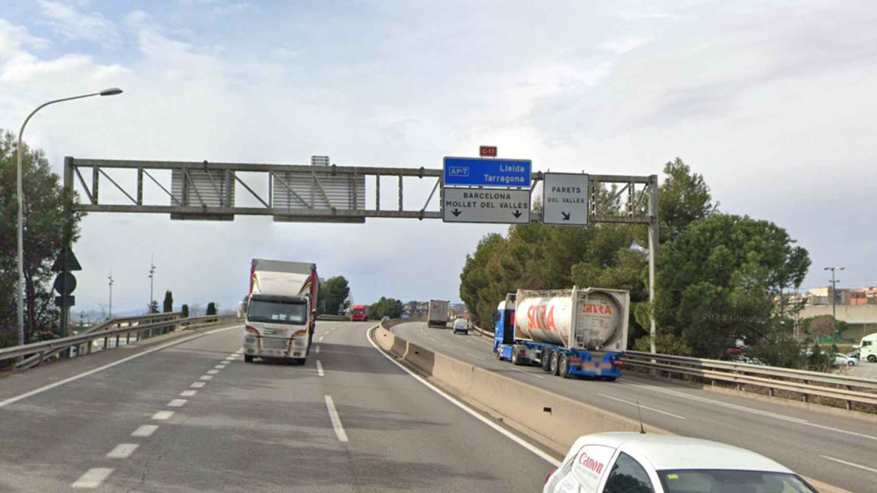 Carretera C-17 a la altura del municipio de Parets del Vallès, en la provincia de Barcelona / GOOGLE STREET VIEW