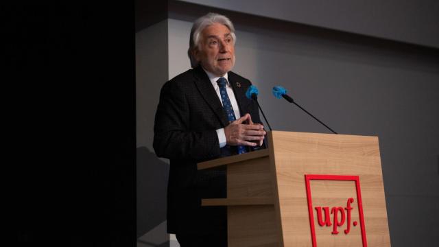 El presidente de Foment, Josep Sánchez Llibre, en una presentación en Barcelona / EUROPA PRESS