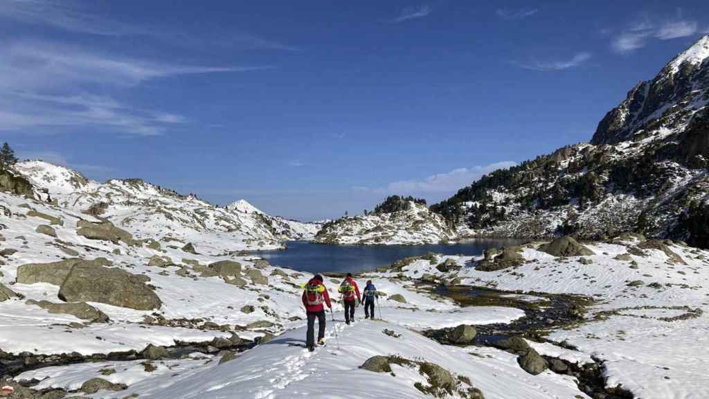 Equipo de rescate durante la búsqueda de la pareja desaparecida en Aigüestortes / MOSSOS