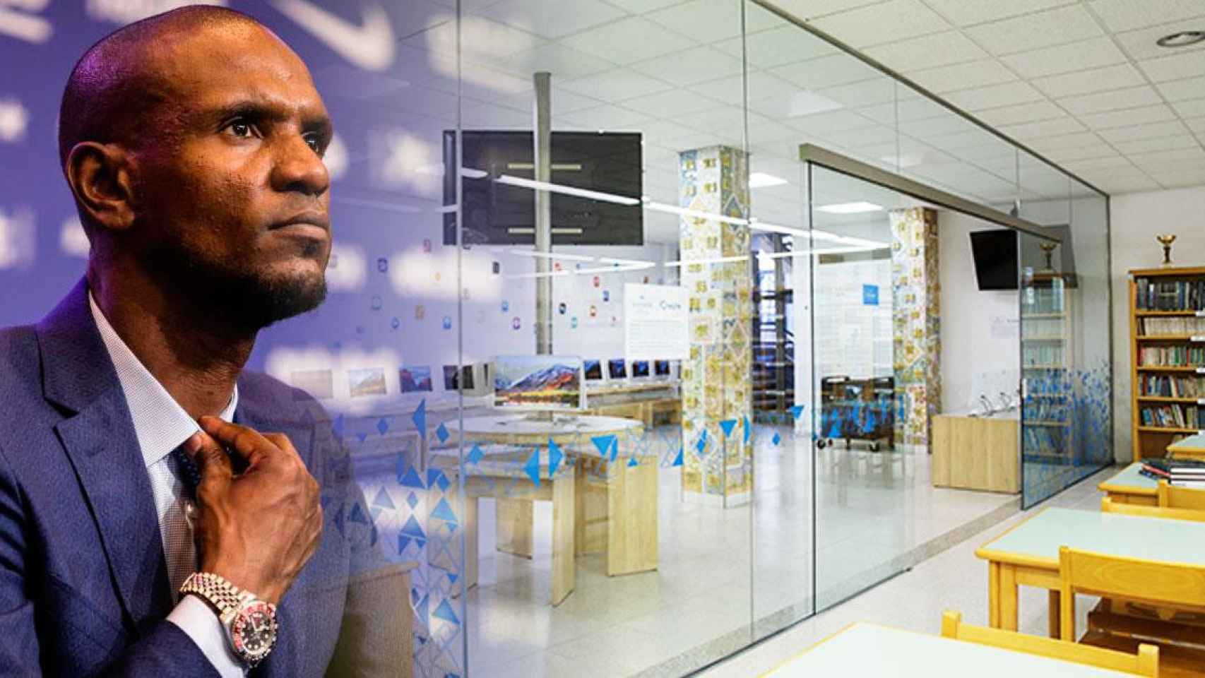 Eric Abidal, exfutbolista y directivo del FC Barcelona, es uno de los padres de La Miranda Global School / CG