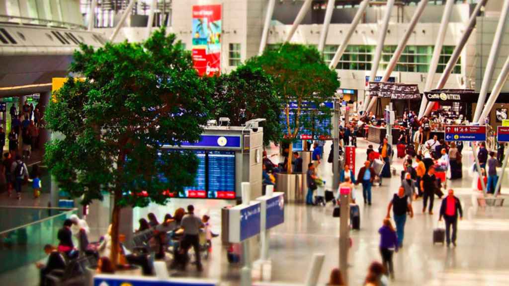 Vista de un aeropuerto