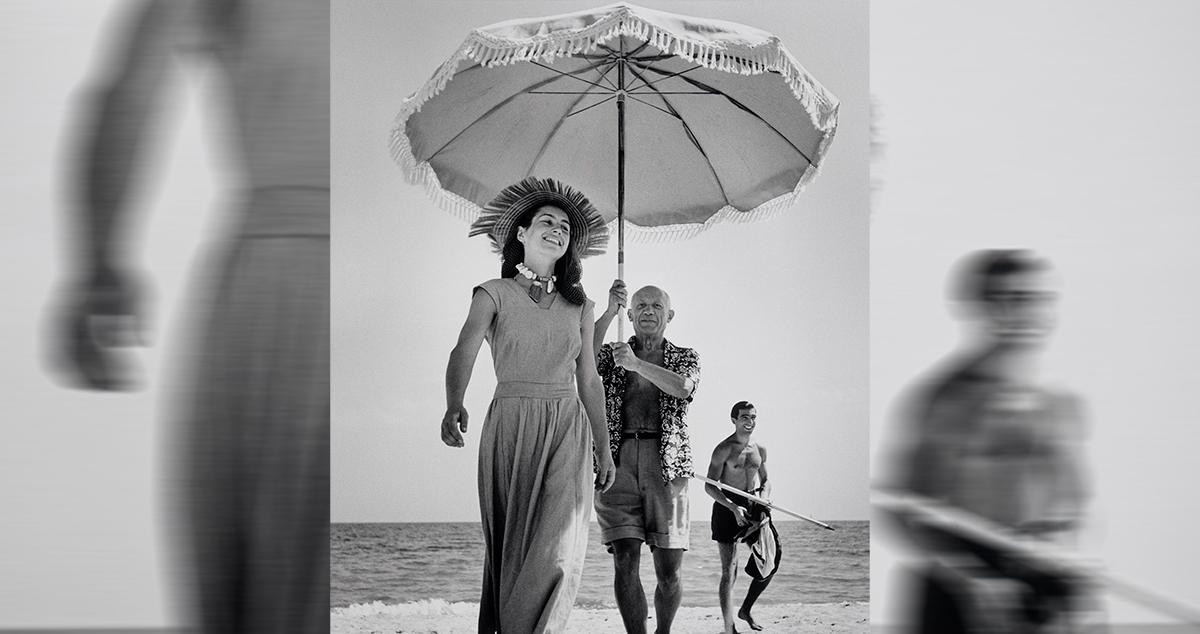 Pablo Picasso con Françoise Gilot y su sobrino Javier Vilató / ROBERT CAPA (MAGNUM)