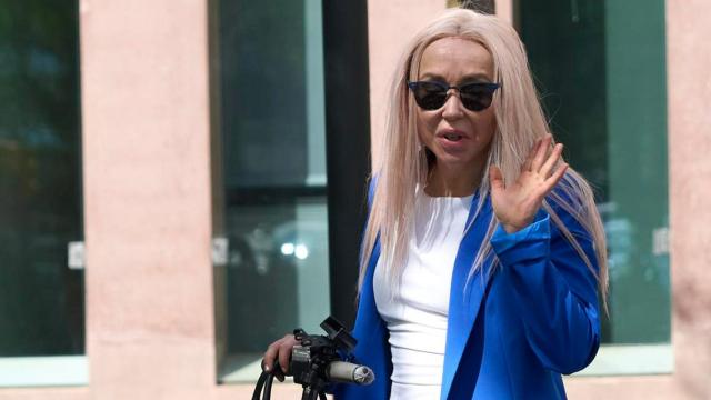 Ángela Dobrowolski, a su llegada a la Ciutat de la Justícia /EFE