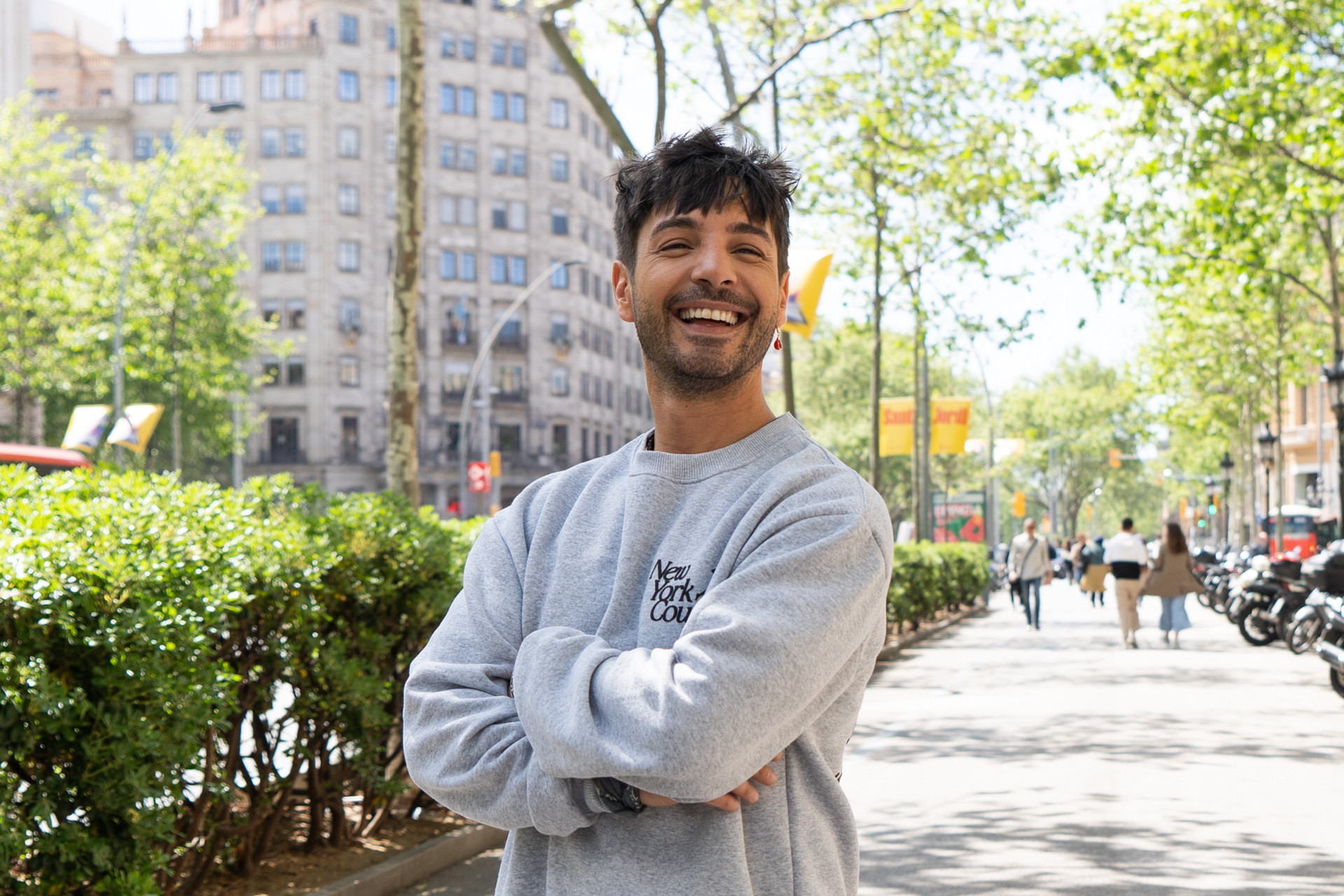 El cantante Polo Nández para Crónica Directo / GALA ESPÍN