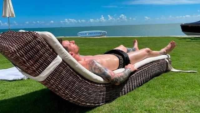 Leo Messi, de vacaciones en Miami