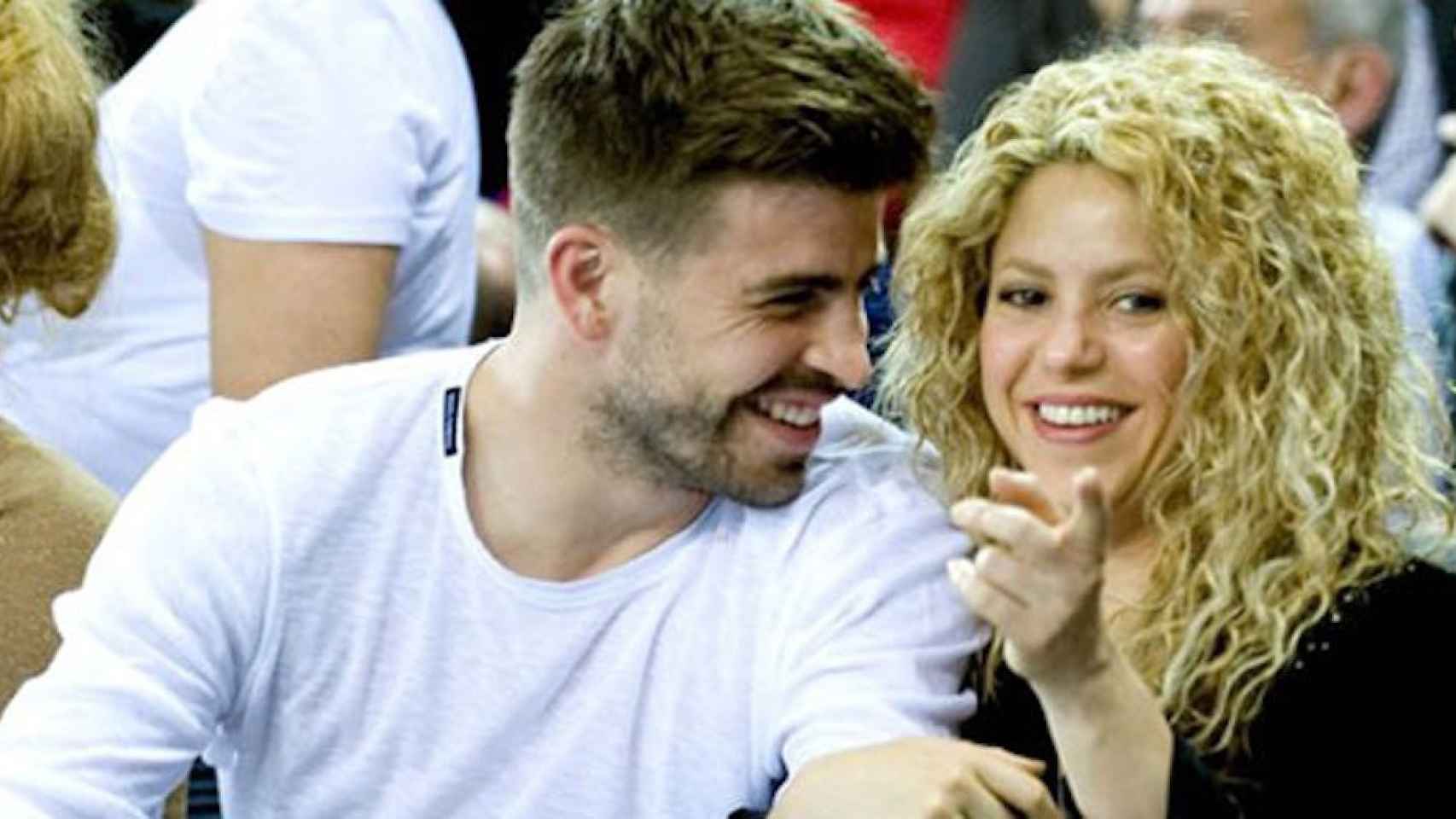 Una foto de archivo de Shakira y Gerard Piqué